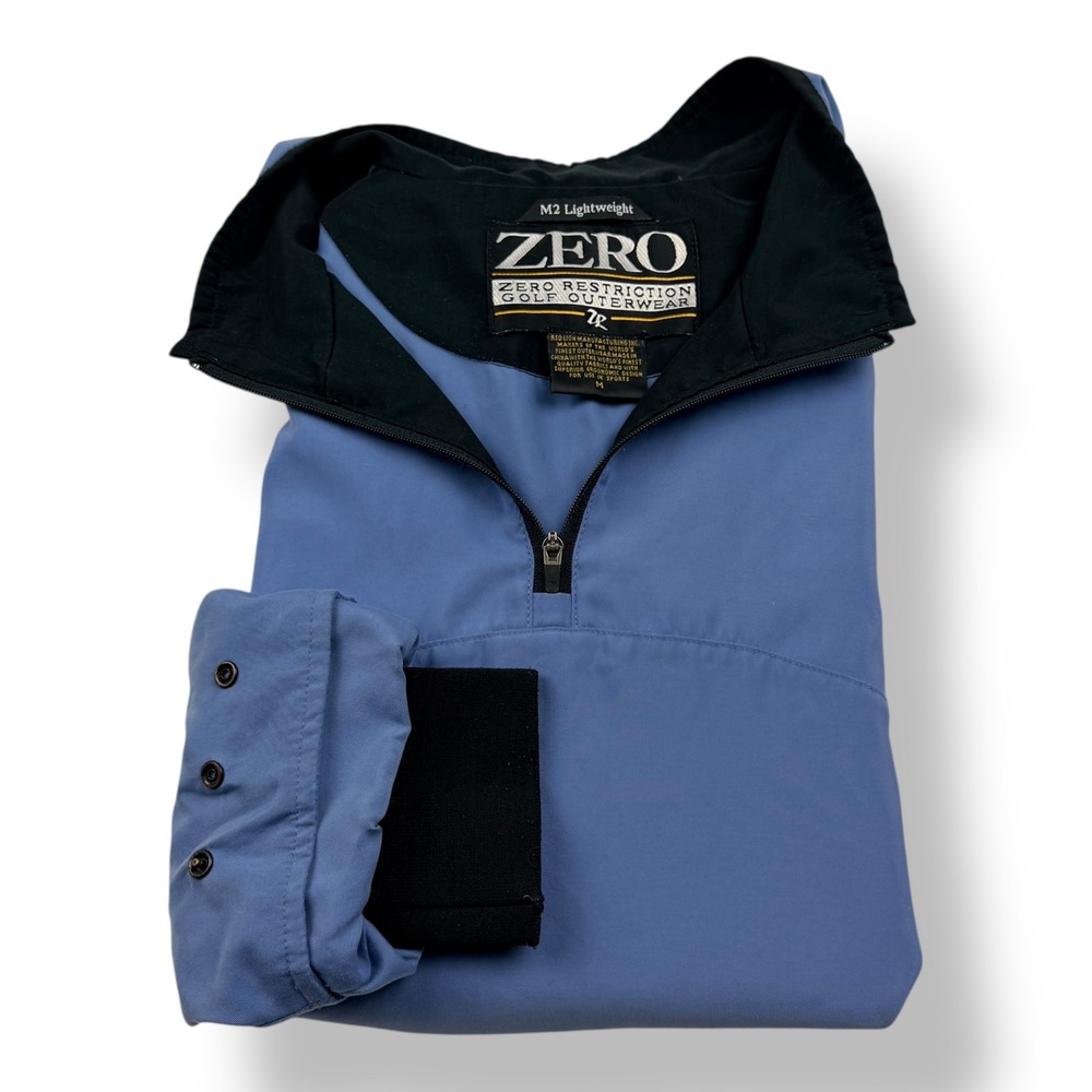 Zero Restriction M2 Lightweight 1/4 Zip Golf Pullover Blue Men Medium ZR G01W005